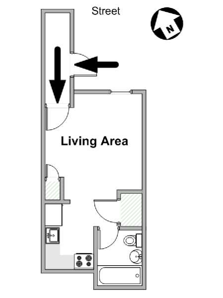 Nueva York Estudio apartamento - esquema  (NY-20423)
