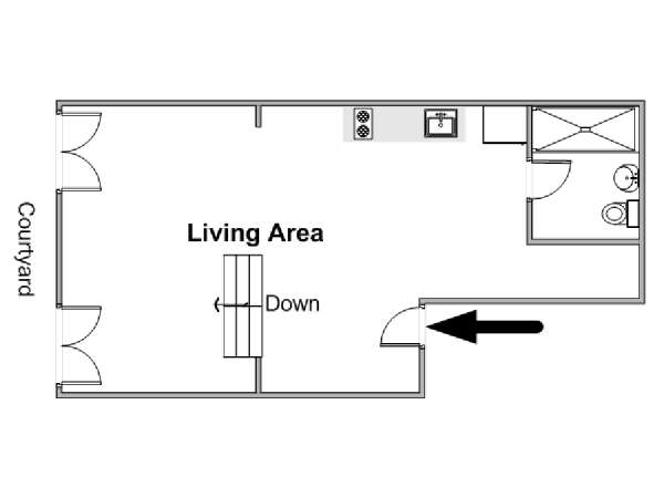 Nueva York Estudio apartamento - esquema  (NY-20568)