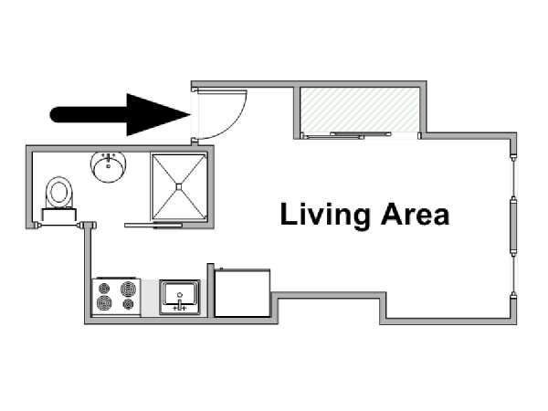 New York Studiowohnung wohnungsvermietung - layout  (NY-20579)