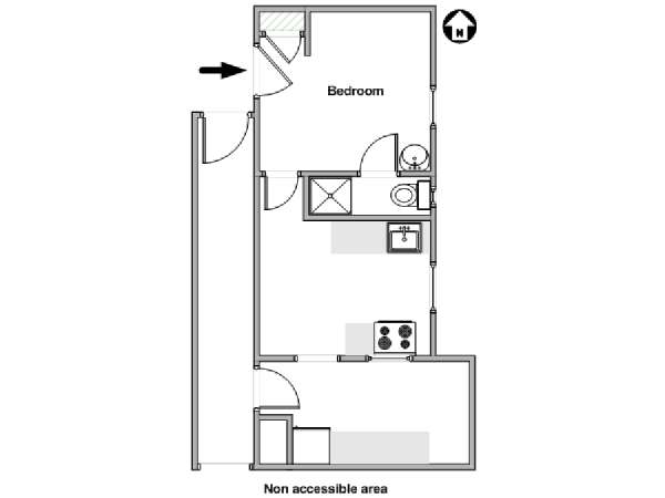 New York 3 Camere da letto stanza in affitto - piantina approssimativa dell' appartamento  (NY-5717)