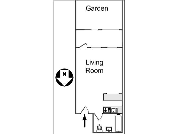 New York Studiowohnung ferienwohnung - layout  (NY-9673)