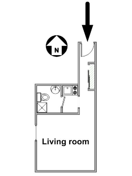 Paris Studiowohnung wohnungsvermietung - layout  (PA-4498)