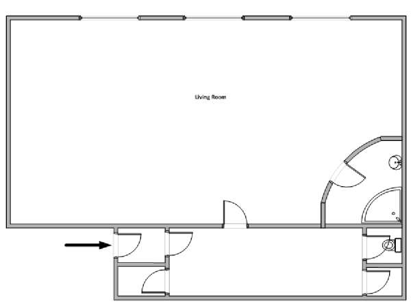 Paris Studiowohnung wohnungsvermietung - layout  (PA-4793)