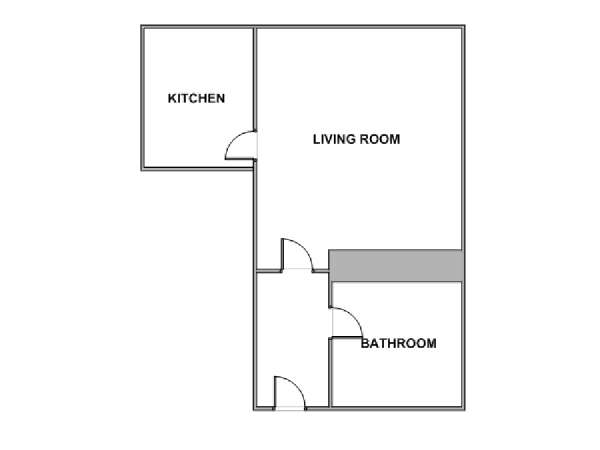 South of France - French Riviera - Studio apartment - apartment layout  (PR-1249)