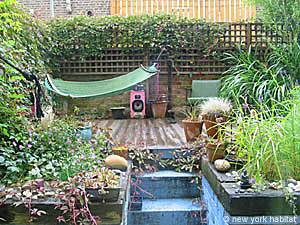 Location de vacances à Londres. Photo de la terrasse d'un appartement T2 à Willesden, Camden-Brent (LN 586)