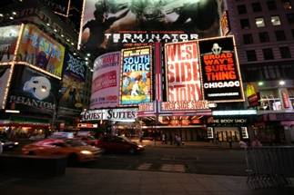 Midtown à New York. Photo de Times Square.