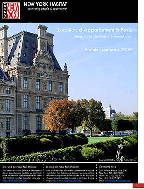 Etude du marché immobilier locatif à Paris au 1er semestre 2009