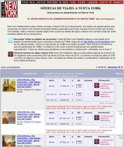 New York Habitat anuncia su sitio web de ofertas de viajes a Nueva York