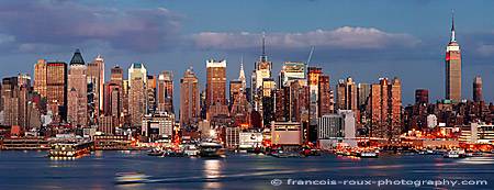 View of Manhattan Midtown – Times Square at dusk