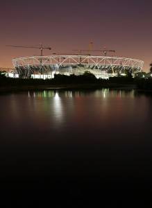 Photo : Stade olympique en construction, Londres