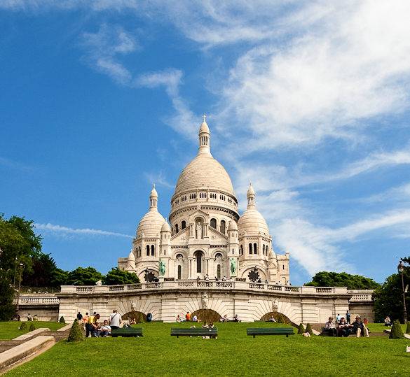 Photo de la Butte Montmartre et du Sacré-Cœur
