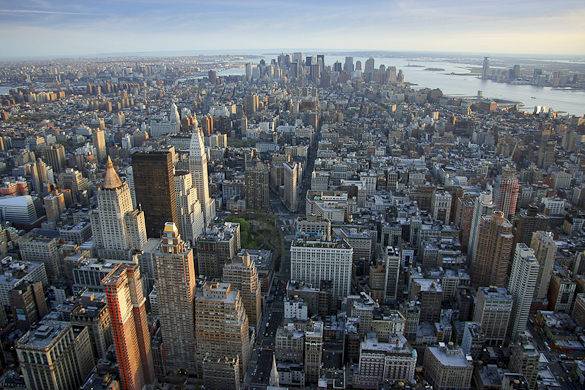 Photo panoramique de Manhattan vu depuis l’Empire State Building