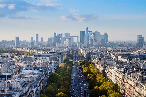 Photo du panorama du quartier d’affaire de La Défense à Paris