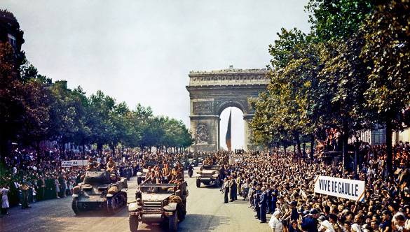 Image de la libération de Paris en août 1944