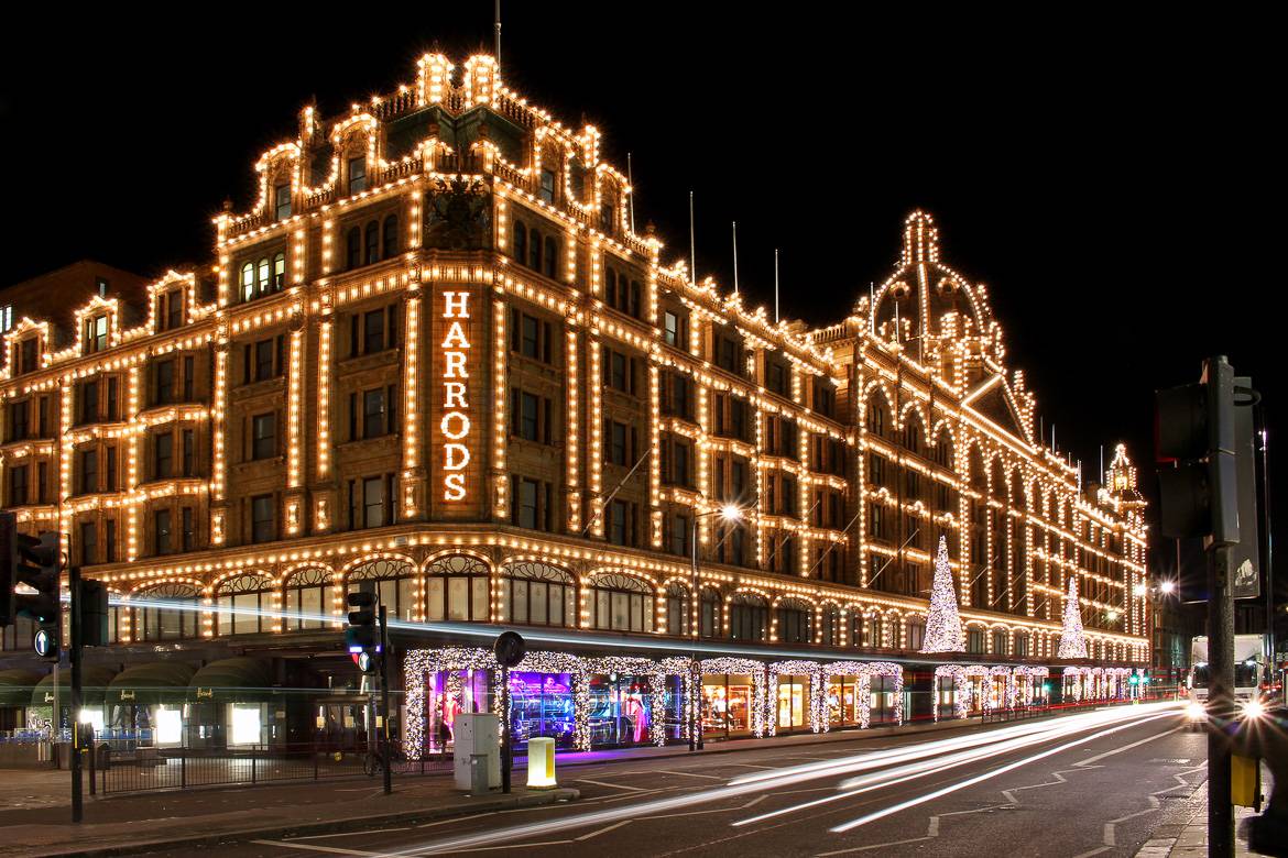 Photo d'Harrods à la période de Noël