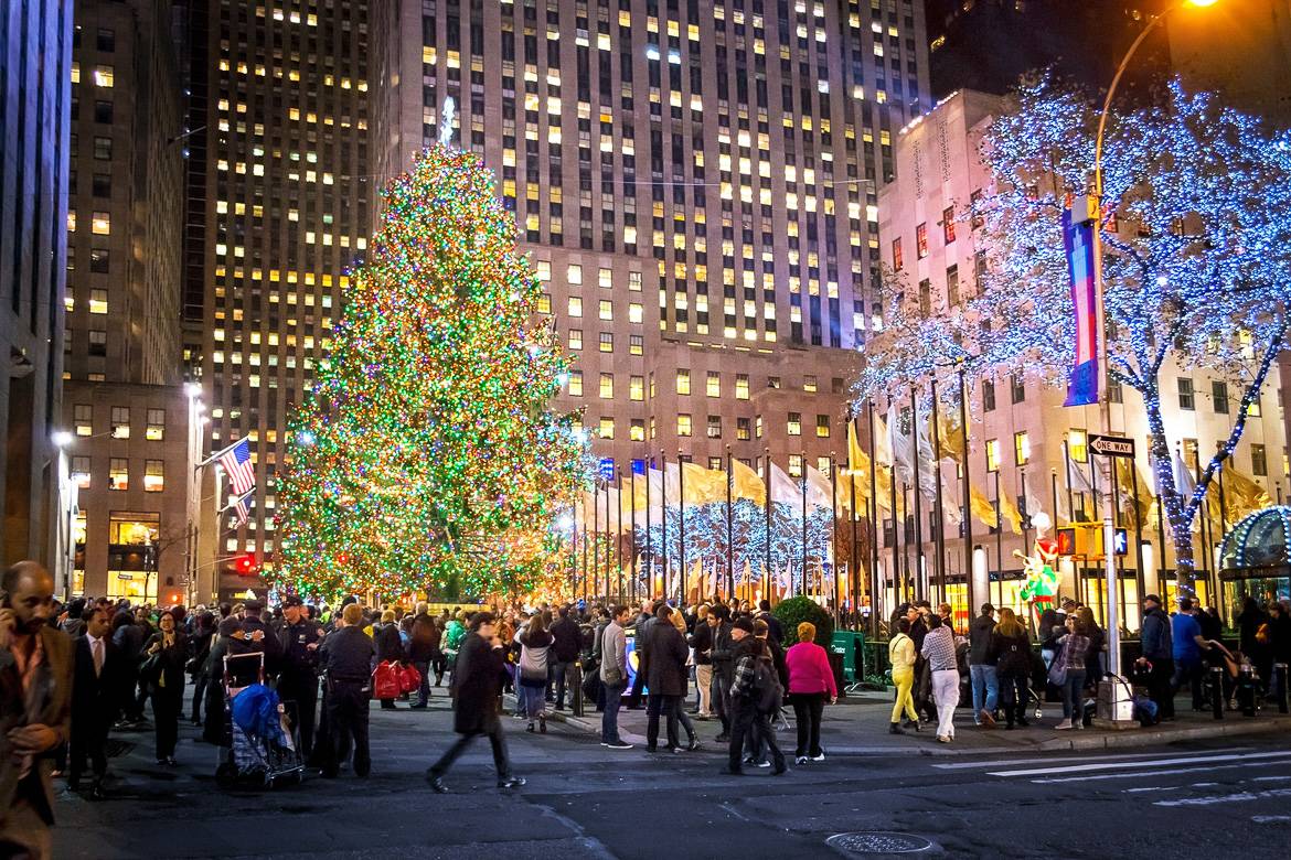 Photo du sapin de Noël du Rockefeller Center
