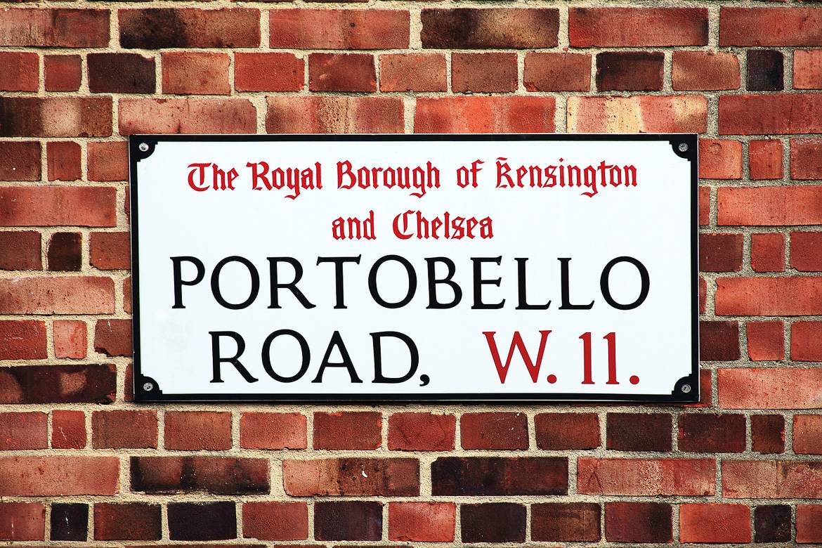 Photo d’un panneau indiquant « Portobello Road »