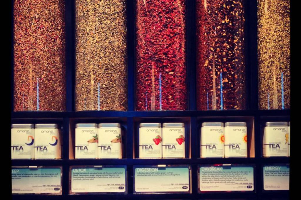 Photo de la sélection de mélanges de thés d'Amanzi Tea