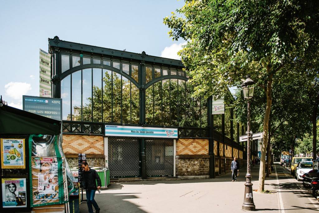 Photo de l'entrée du marché Saint-Quentin