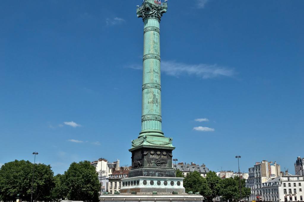 Photo de la colonne de Juillet sur la place de la Bastille