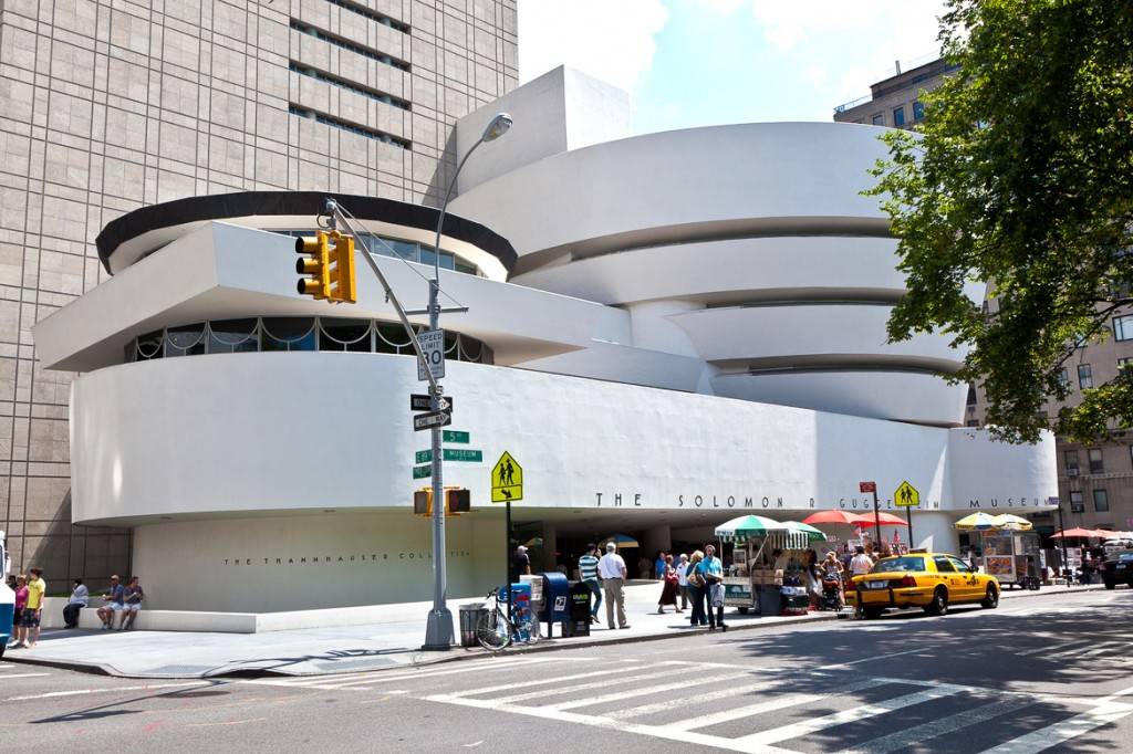 Photo de l'extérieur du musée Guggenheim