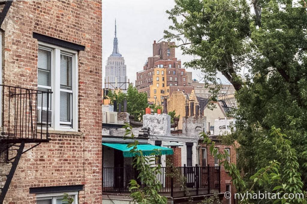 Photo d’un quartier de Manhattan avec en fond l’Empire State Building