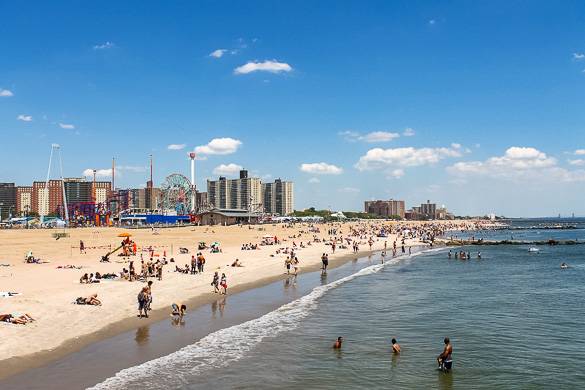 Photo du parc d’attractions et de la plage de Coney Island