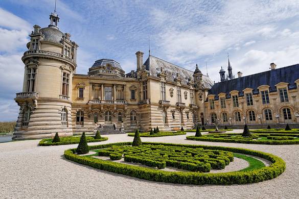 Photo du château de Chantilly et de ses jardins