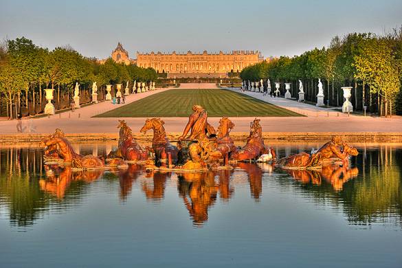 Photo d'une fontaine au château de Versailles