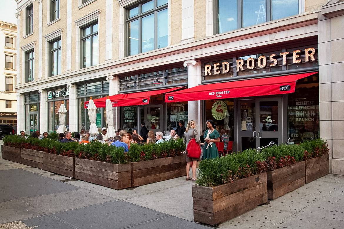 Photo de la terrasse du Red Rooster à Harlem