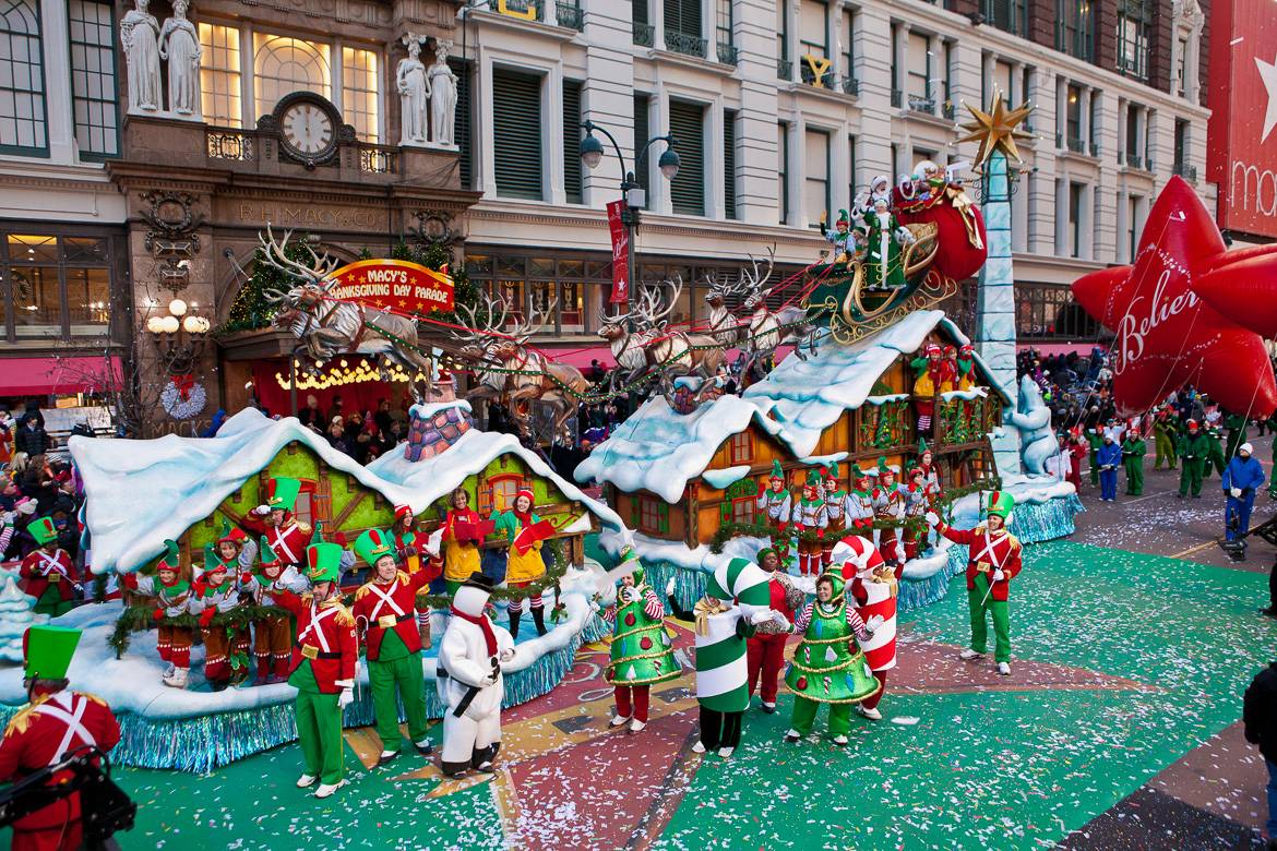 Photo de la parade de Noël devant Macy’s