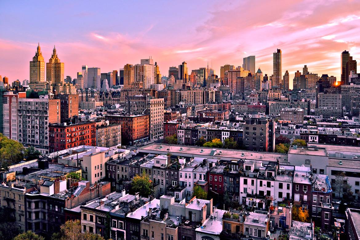 Photo de la skyline et des toits de l'Upper West Side à Manhattan