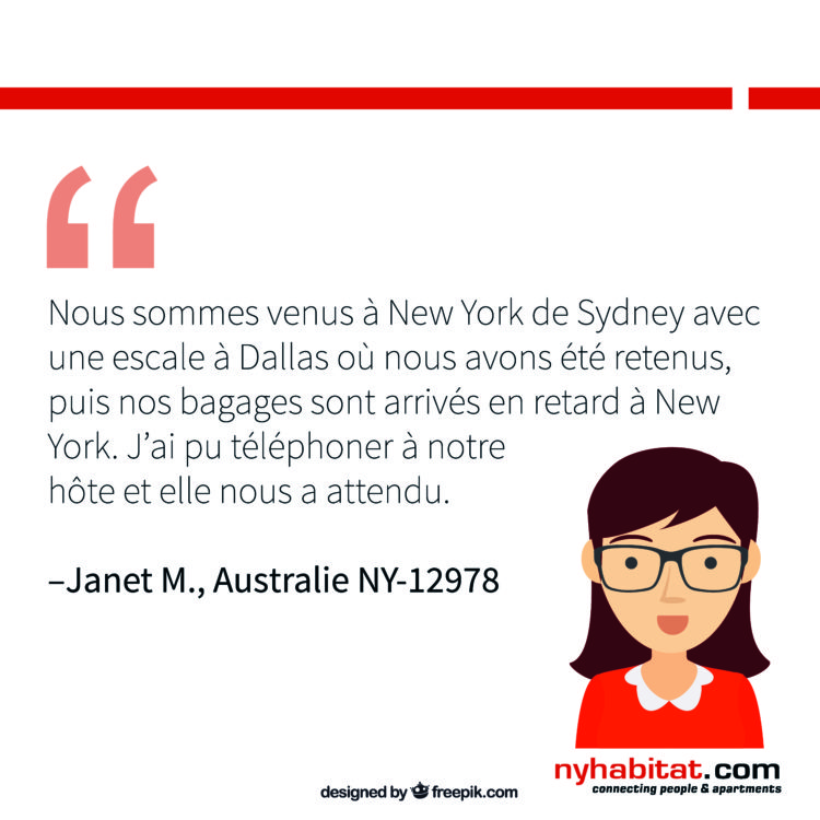 Graphique d’information de New York Habitat présentant des avis clients d’anciens locataires qui décrivent les bénéfices du lien avec l’hôte.