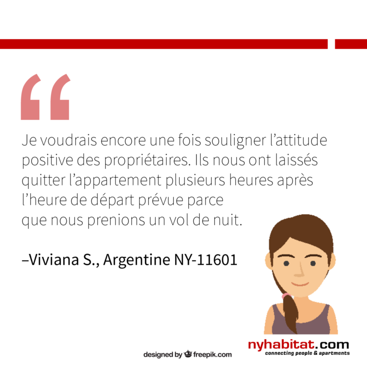 Infographie de New York Habitat avec les avis d’anciens locataires décrivant les avantages d’être en contact avec les propriétaires d’appartements.