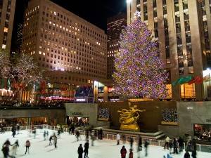 La pista di pattinaggio del Rockefeller Center