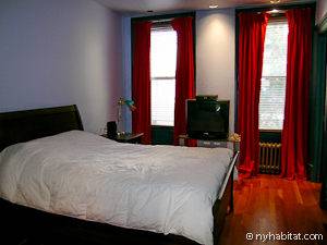 Una delle camere da letto dell’appartamento bed & breakfast a Hell’s Kitchen