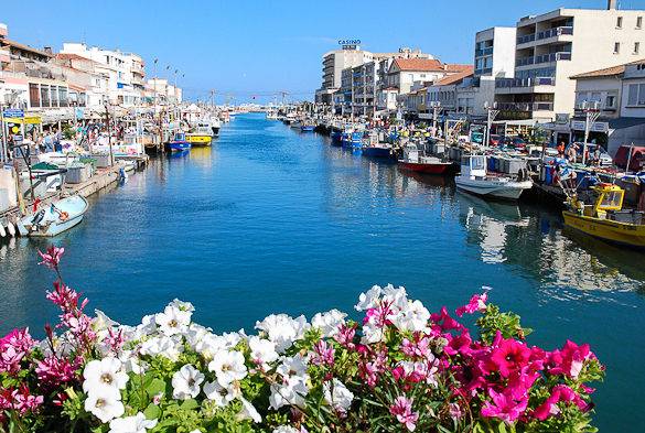 Foto del canale sulla stazione balneare di Palavas-les-Flots