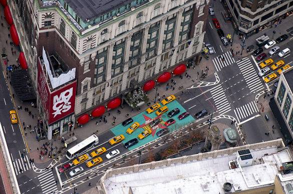 Immagine di Macy’s e Herald Square a Midtown Manhattan visti dall’Empire State Building