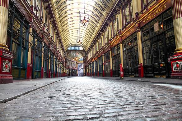 Foto del mercato di Leandenhall nella città di Londra