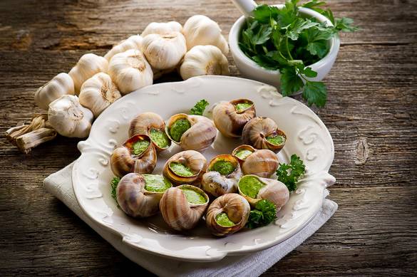 Foto di lumache francesi, o escargots