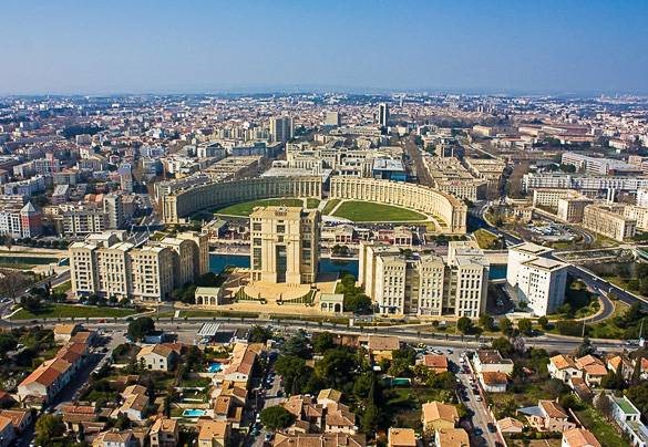 Immagine del quartiere dell’Antigone a Montpellier