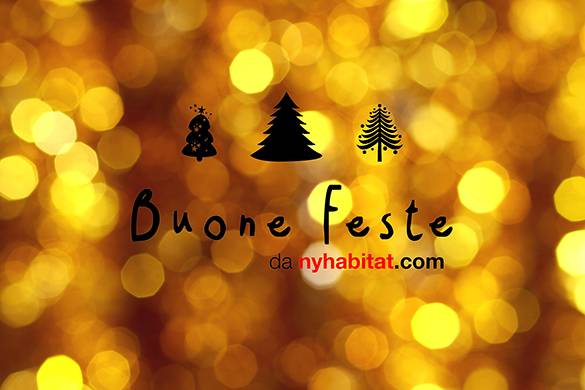 Cartolina di augurio di buone vacanze da New York Habitat
