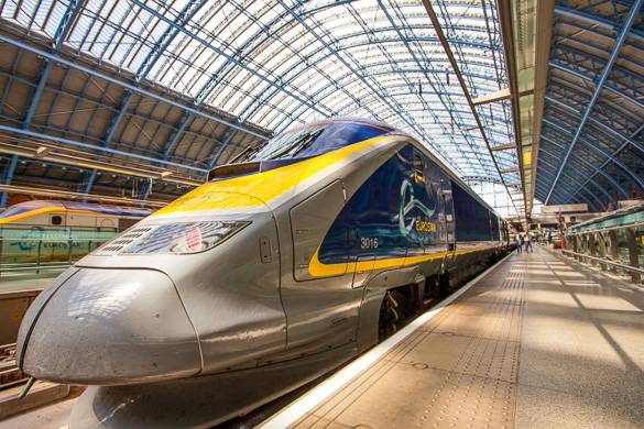 Foto della stazione internazionale Saint Pancras, a Londra.