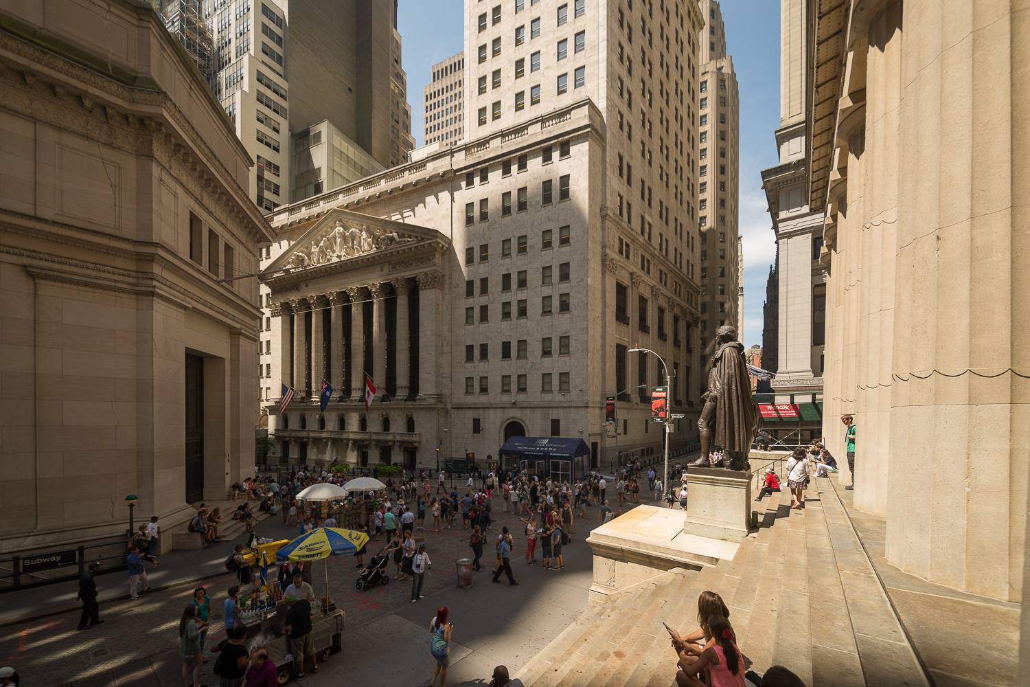 Immagine dell’edificio del New York Stock Exchange.