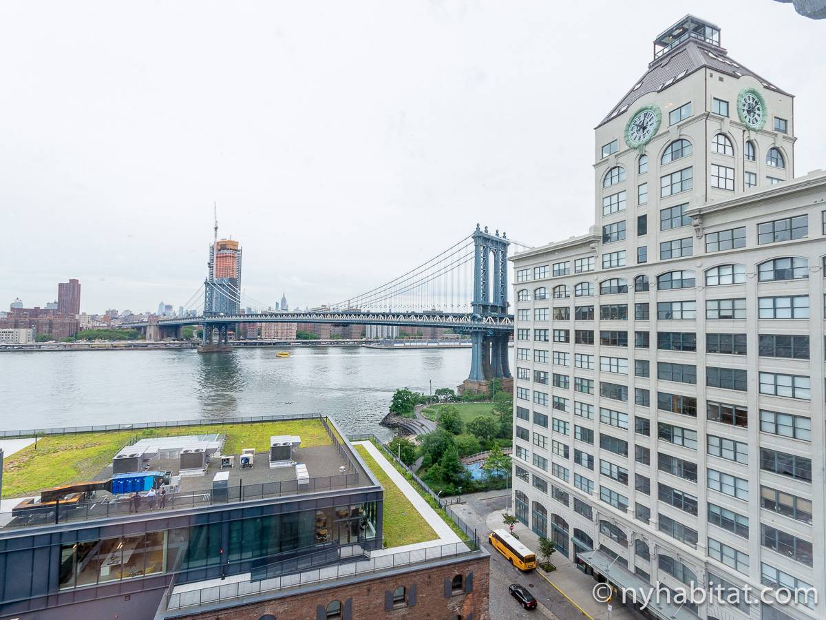 New York Apartment Alcove Studio Loft Apartment Rental in Dumbo (NY14834)