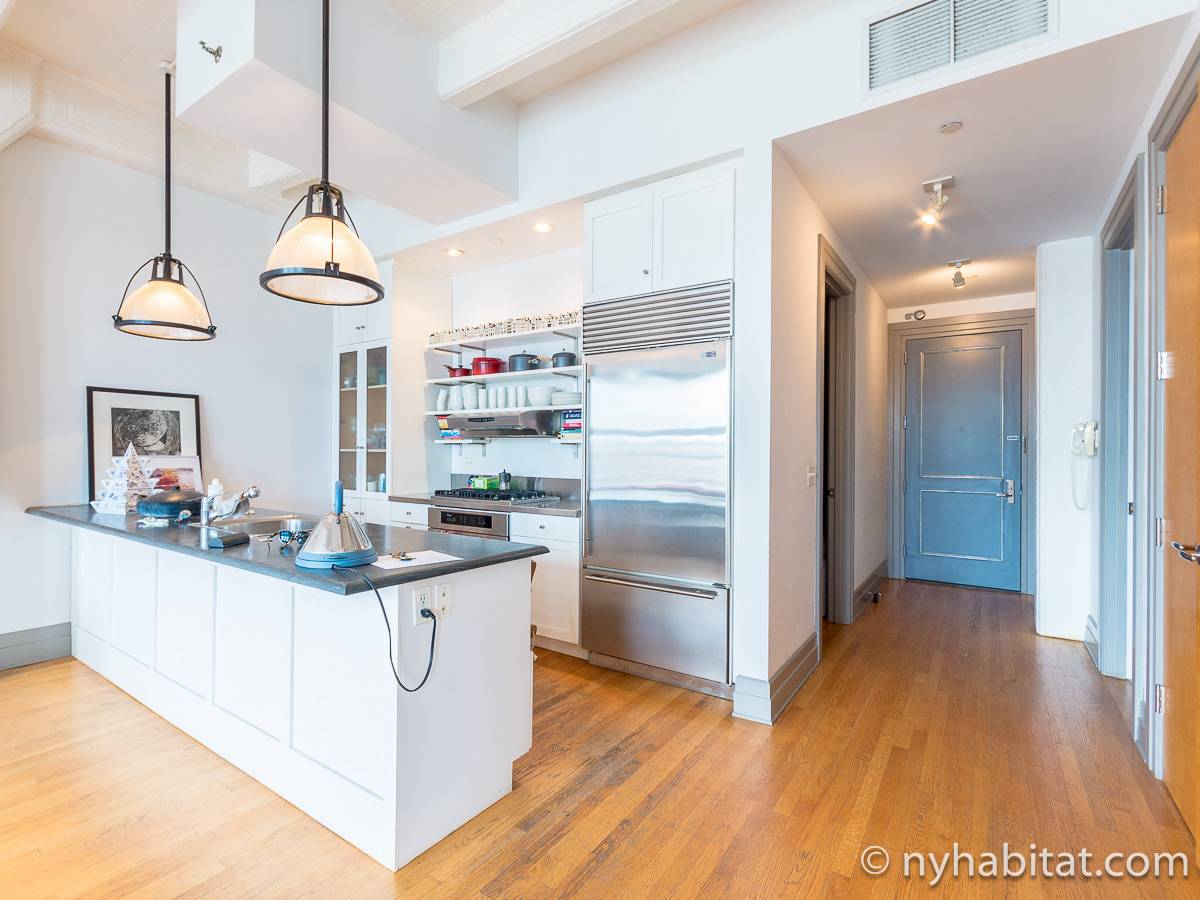 New York Apartment Alcove Studio Loft Apartment Rental in Dumbo (NY14834)