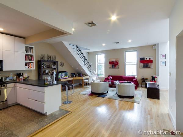 new york apartment: 4 bedroom loft - duplex apartment rental in park