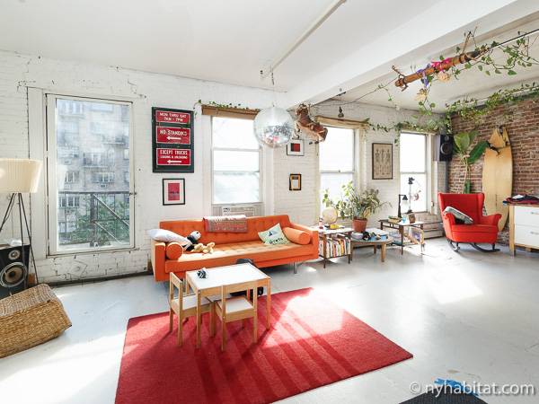 New York Apartment 1 Bedroom Rental In Williamsburg Ny Image Slider Living Room Photo 1 Of 6