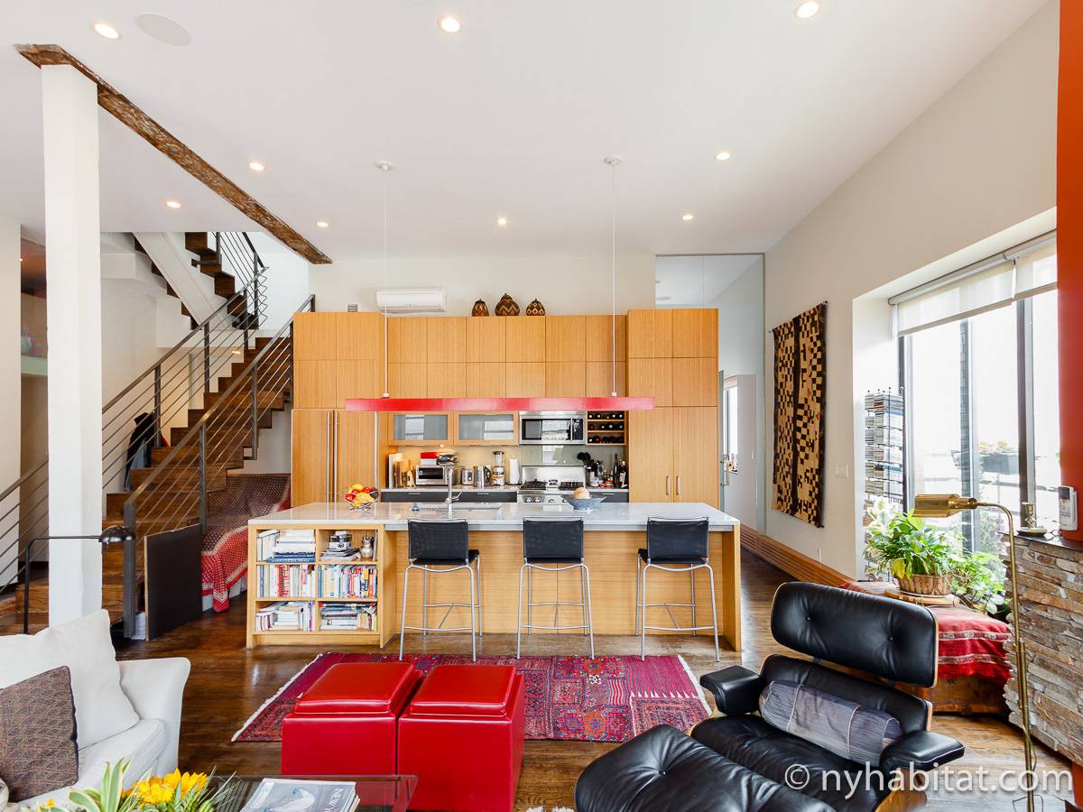 New York Apartment 1 Bedroom Loft Apartment Rental in Noho, Greenwich Village West Village