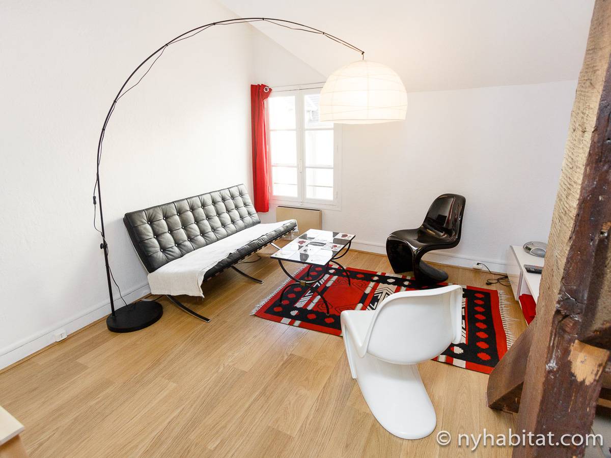 Paris 1 Bedroom Duplex Apartment Rental in Mouffetard